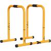 RELIFE REBUILD YOUR LIFE Dip Bars & Dip Station Functional Heavy Duty Dip Stands Fitness Workout Dip bar Station Stabilizer Parallette Push Up Stand (Yellow) view 1