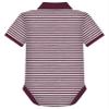 Creative Knitwear College Baby Striped Polo Bodysuit - UMass Minutemen Logo, Maroon/White, for Boys & Girls, 12 Months view 2