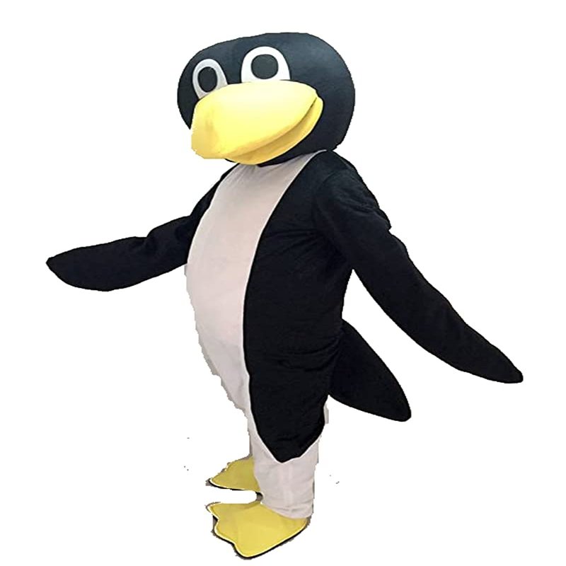 rushopn Cute New Tuxedo Penguin Mascot Costume with Tail