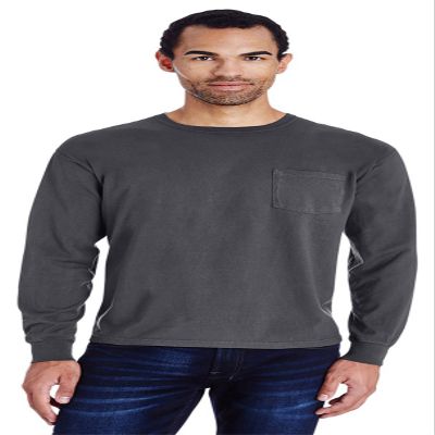 5.5 oz 100% Ringspun Cotton Garment-Dyed Long-Sleeve T-Shirt L NEW RAILROAD