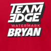 Spreadshirt Team Edge Logo Bryan Men's Jersey T-Shirt, 3XL, red view 2