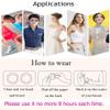 CLOHO Heart Shape Nipple Covers Satin Adhesive Breast Pasties Petals, Y-10pairs Mixed1, One Size view 3