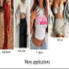 CLOHO Heart Shape Nipple Covers Satin Adhesive Breast Pasties Petals, Y-10pairs Mixed1, One Size view 4