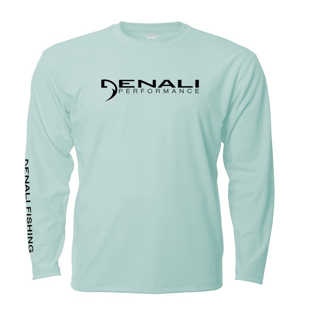 Denali Performance Fishing Mens Teaser UPF 50+ ProtectUV Mega Solar (Sea Frost, Small)