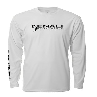 Denali Performance Fishing Mens Teaser UPF 50+ ProtectUV Mega Solar White