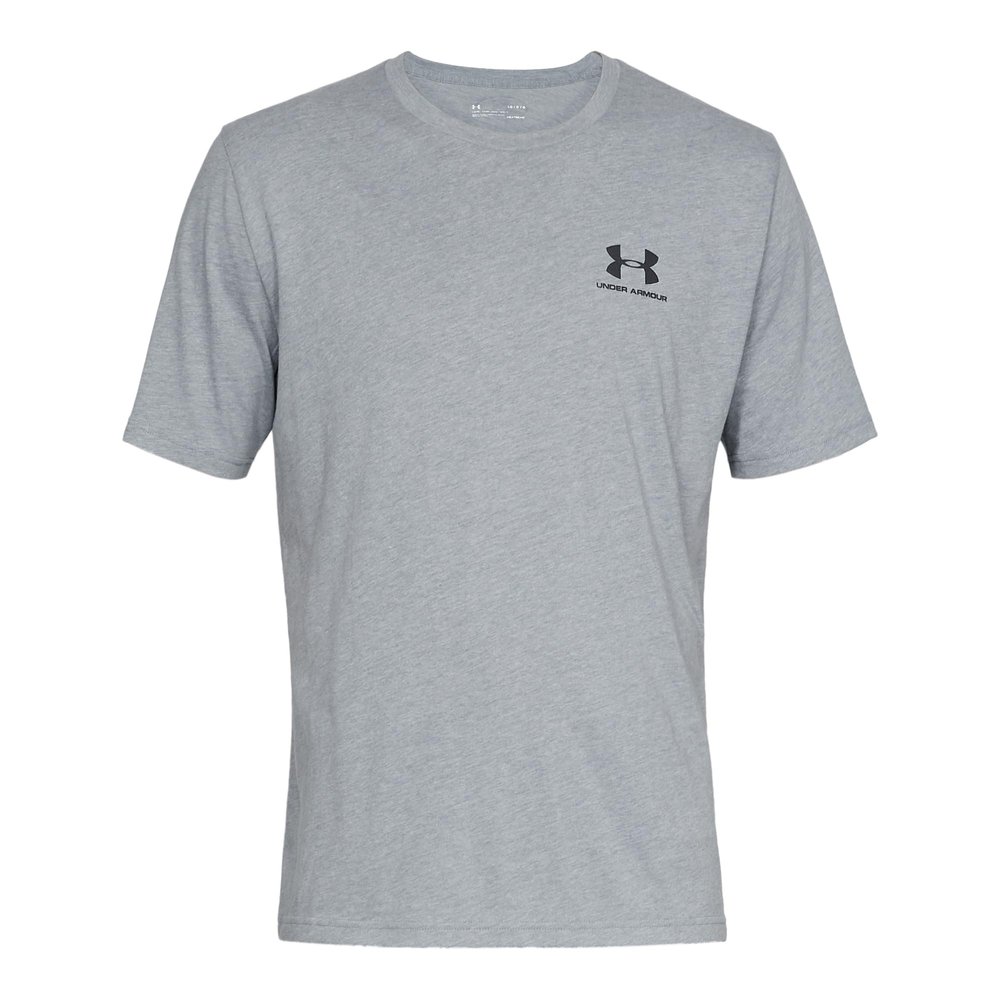 Under Armour Men's Sportstyle Left Chest Short-Sleeve T-Shirt , Steel Light Heather (036)/Black , X-Large