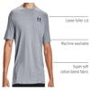 Under Armour Men's Sportstyle Left Chest Short-Sleeve T-Shirt , Steel Light Heather (036)/Black , X-Large view 4
