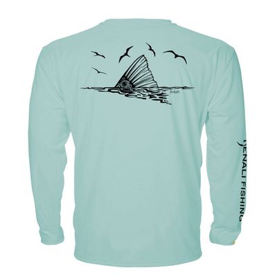 Denali Performance Fishing Mens Teaser UPF 50+ ProtectUV Mega Solar - Redfish (Sea Frost, XXX-Large)