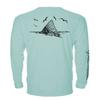 Denali Performance Fishing Mens Teaser UPF 50+ ProtectUV Mega Solar - Redfish (Sea Frost, XXX-Large) view 1