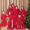 Footed Pajamas - Family Matching Chilli Red Hoodie One Pieces for Boys, Girls, Men, Women and Pets - Infant - XLarge (Fits 12-18mos.) view 2