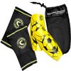 American Challenge Serie A Shin Guard with Compression Sleeve (YELLOW, LARGE)