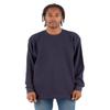 Shaka Wear Men's Cotton T-Shirt Max Heavyweight 7 Ounce Long Sleeve Crew Neck Plain Tee Top Tshirts Regular Big Tall Size MHL03 Navy 3X view 1