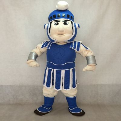 rushopn Dark Blue Spartan Trojan Knight Sparty Mascot Costume