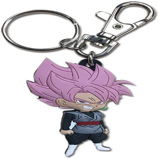 Dragon Ball Goku Black Super Saiyan Rose Keychain