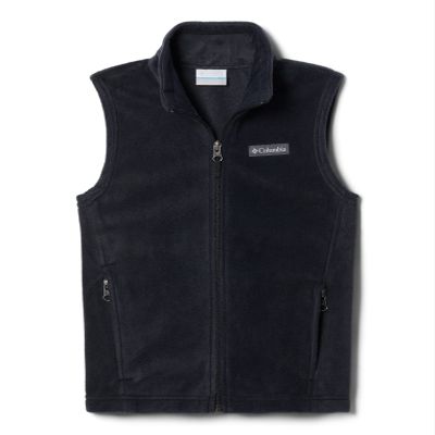 Columbia Toddler Boys Steens MTN Fleece Vest, Black, 3T