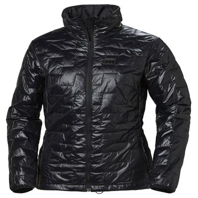 Helly-Hansen Lifaloft Insulator Jacket - Women's Athletic-Insulated-Coat, Lightweight Warm Insulator Jacket, 990 Black - L