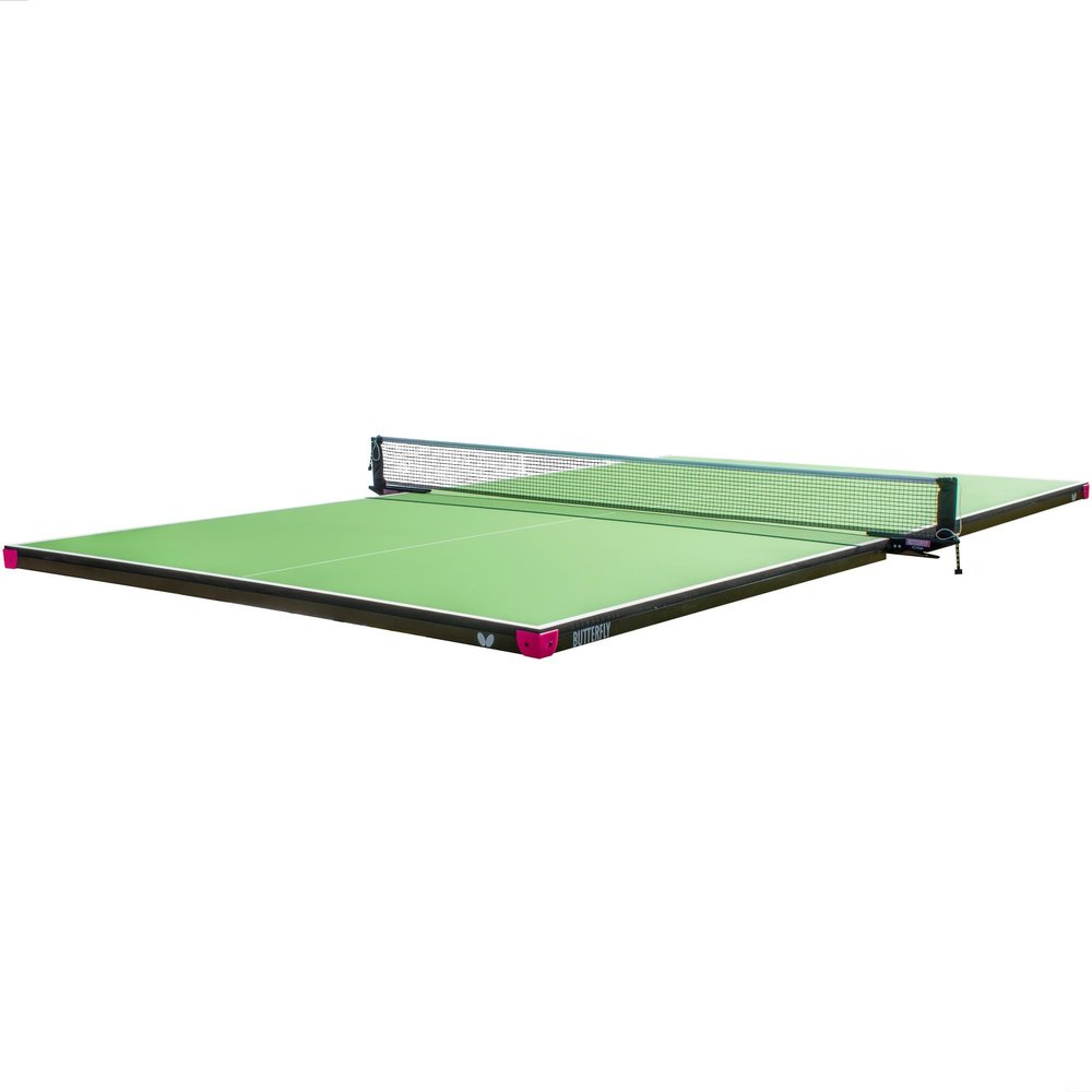 Butterfly Pool Table Conversion Top - Billiards to Ping Pong - Convert Billiard Table to Regulation Size Ping Pong Table with Net, Foldable for Storage, 9x5
