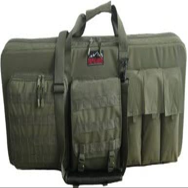 Explorer PAT3 42" Ranger Double or 3 Rifles Weapon Gun Case Padded Long Tactical Carrying Military Backpack Bag with YKK Zippers with Storage MOLLE Pouches, Integrated 4 Pistol Cases (ODR42)