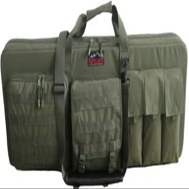 Explorer PAT3 42" Ranger Double or 3 Rifles Weapon Gun Case Padded Long Tactical Carrying Military Backpack Bag with YKK Zippers with Storage MOLLE Pouches, Integrated 4 Pistol Cases (ODR42)