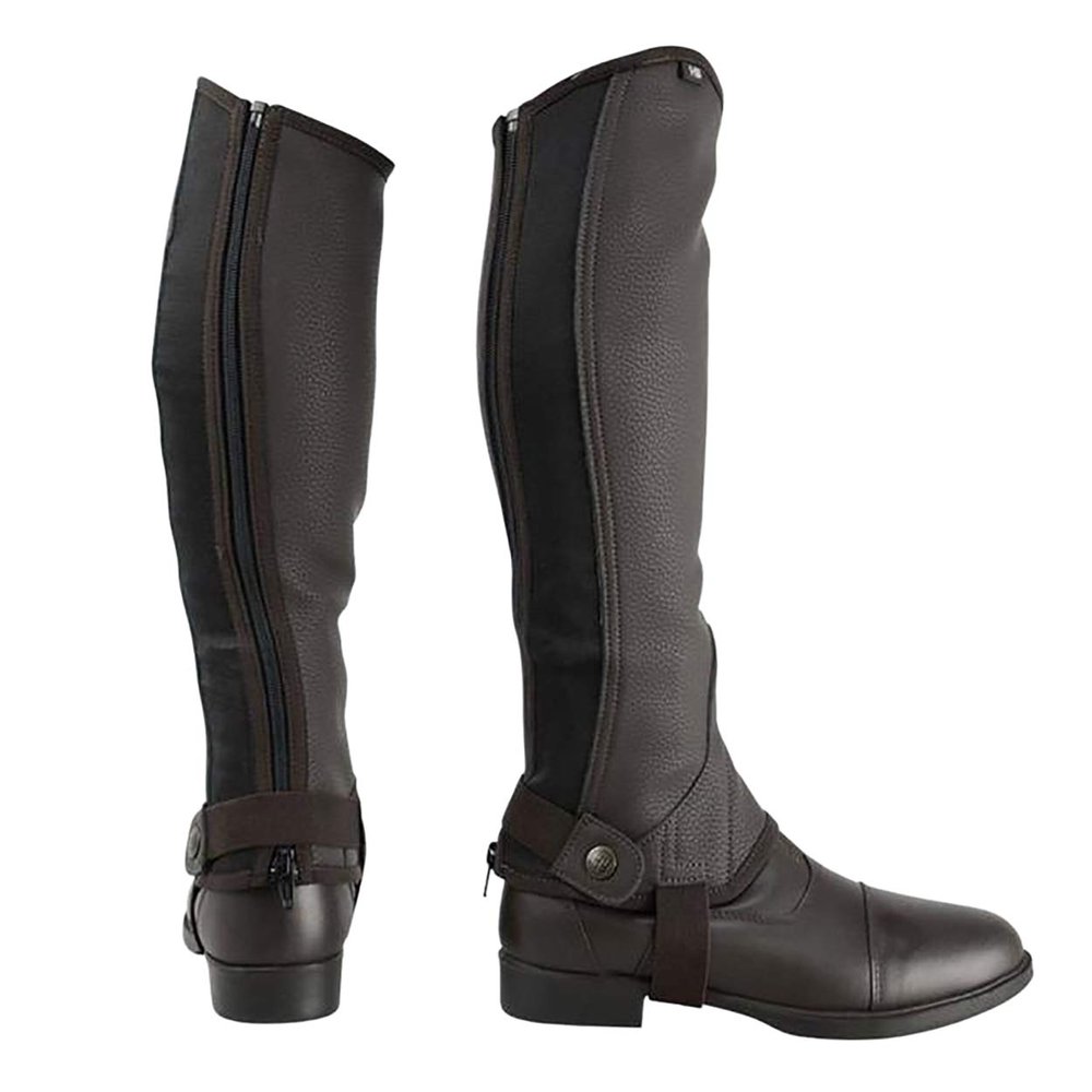 HyLAND Adults Synthetic Nubuck Half Chaps (L) (Brown)
