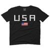 0065. USA American Flag United States of America Patriotic Military Style for Men T Shirt (Black 2X-Large) view 1