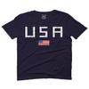 0065. USA American Flag United States of America Patriotic Military Style for Men T Shirt (Navy Blue, 2X-Large) view 1