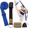 Adjustable Leg Stretcher Lengthen Ballet Stretch Band - Easy Install on Door Flexibility Stretching Leg Strap Great Cheer Dance Gymnastics Trainer stretching equipment taekwondo Training (blue)