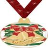 Crown Awards Holiday Medals - 2" Jingle Bells Glitter Medal 20 Pack view 1