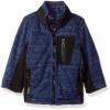 Urban Republic Baby Boys Jersey Melange with Contrast Inserts, Navy, 18M view 1