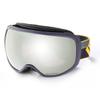 Horvath Adult Ski Goggles Snowboard Snowmobile 100% UV Protective Anti-Fog Scratch Resistant Double Layer Color Optimized ZEISS Lens (Navy Frame Silver Lens) view 1