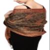 Achillea Soft Silky Reversible Paisley Pashmina Shawl Wrap Scarf w/Fringes (Olive Burgundy) view 1