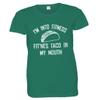 Womens Fitness Fit This Taco Into My Mouth Distressed Tee-Kelly-M view 1