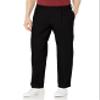 Dockers Men's Classic Fit Signature Khaki Lux Cotton Stretch Pants - Pleated (Regular and Big & Tall), Black, 34W x 30L view 1
