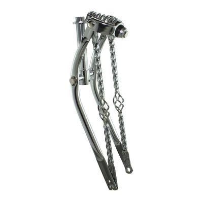 Fenix Cycles 20" Classic Spring Fork 1" with Cage Twisted Bars Chrome