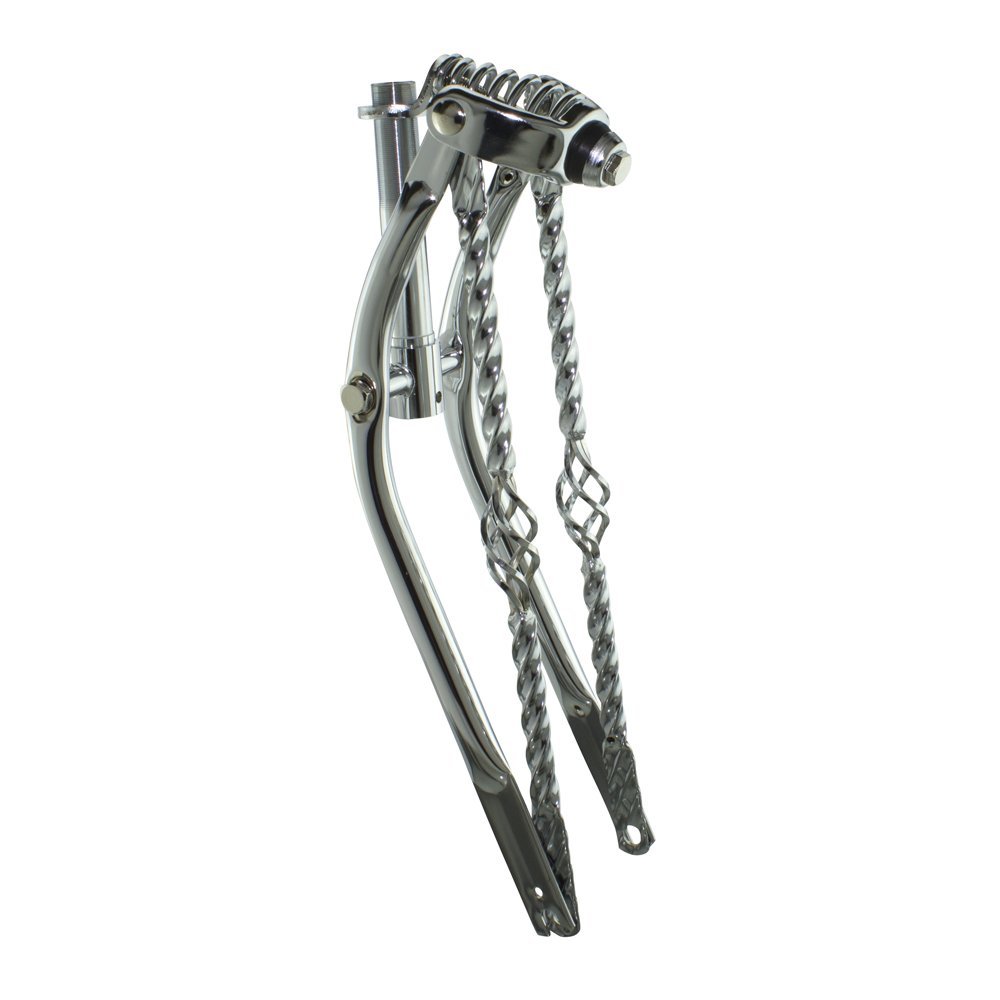 Fenix Cycles 20" Classic Spring Fork 1" with Cage Twisted Bars Chrome