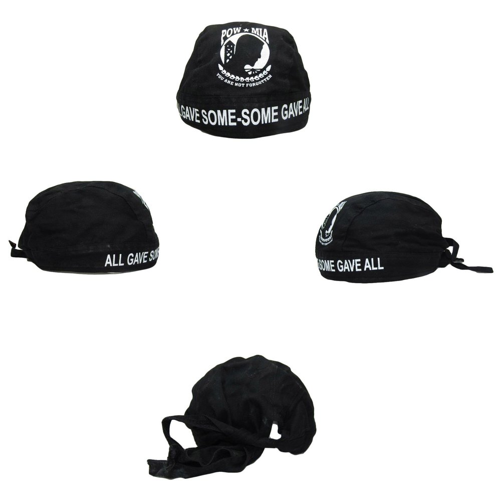 AES Pow MIA POWMIA All Gave Some Some Gave All Do Rag Doo Rag Skull Cap Head Wrap