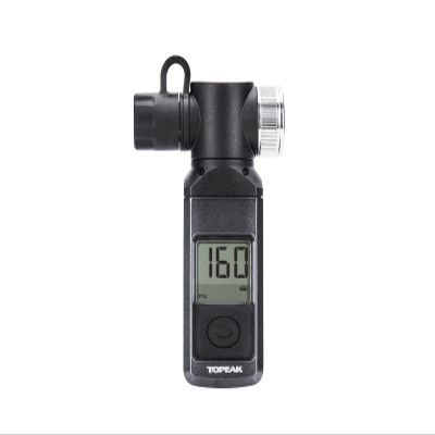 Topeak Shuttle Gauge Digital Tire Pressure Gauge 300 PSI / 20.7 Bar High-Precision Gauge for Presta, Schrader & Dunlop Valves Rotating Head, Air Release Button & Auto-Off Display