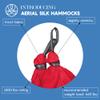Aerial Silk Yoga Hammock & Swing for Home, Inversion Exercises, Starter Kit for All Levels - Durable with Extension Straps, Carabiners, and Pose Guide view 2