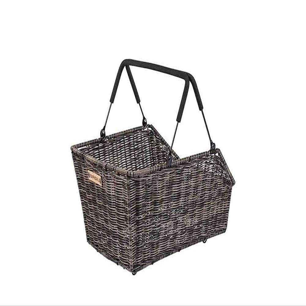 Basil Unisex - Adult Cento Bicycle Basket, Brown, 10 Kg