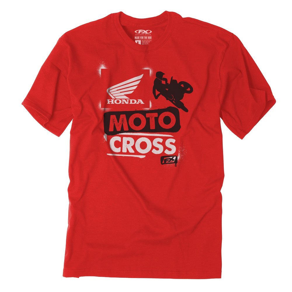 Factory Effex 21-83332 Unisex-Child Honda Paint Youth T-Shirt (Red, Medium), 1 Pack