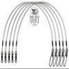 5 Pack 175 lb 10" Premium Fluorocarbon Tooth Shield Tackle Musky Leaders Muskie Pike Leader view 1