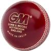 Gunn & Moore GM Leather Cricket Match Ball, Clubman Grade 1 Club, Red, Suitable for Children, Boys and Girls Aged 12 and Under view 1
