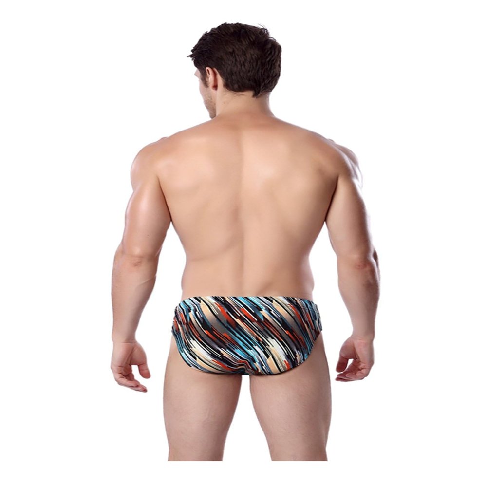 Jueshanzj Mens Swimming Trunks Quick Dry Slim Swim Briefs Purple Medium