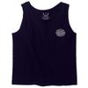 0058. American Flag Thin Red Line Firefighter Support Seal Men's Tank Top (Navy Blue, X-Large) view 2