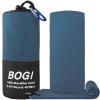 BOGI Microfiber Travel Sports Towel-Quick Dry Towel, Soft Lightweight Microfiber Camping Towel Absorbent Compact Travel Towel for Camping Gym Beach Yoga Swimming Backpacking (S:16''x32'',2Pcs-Nblue) view 2