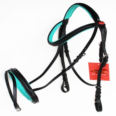 Challenger Tack Horse English Padded Leather Jumping Adjustable Bridle Full 803461TRF
