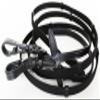 Challenger Tack Horse English Padded Leather Jumping Adjustable Bridle Full 803461TRF view 3