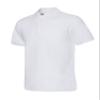 Jueshanzj Mens Polo Shirt Short Sleeve Cotton Basic Tee Pure Color Tops White Small view 1