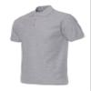 Jueshanzj Mens Polo Shirt Short Sleeve Cotton Basic Tee Pure Color Tops Gray XX-Large view 1