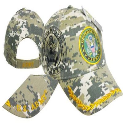 AES Army Emblem Digital Camouflage Shadow Camo Embroidered Cap Hat